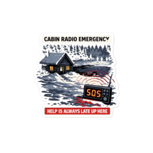 CABIN RADIO EMERGENCY Bubble-free stickers