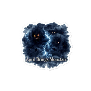 April Brings Monsters Bubble-free stickers