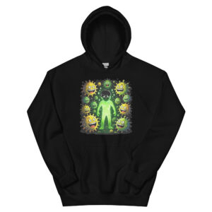 Feverish Figure — Glowing Germs Horror Unisex Hoodie