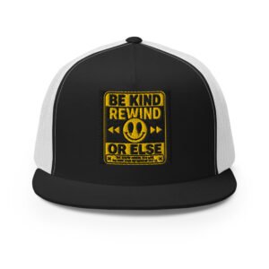 Be Kind, Rewind Forever (VHS Tape Retro Design) Trucker Cap