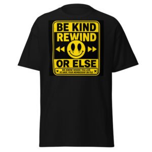 Be Kind, Rewind Forever (VHS Tape Retro Design) Unisex classic tee