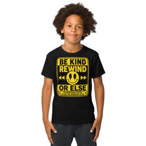 Be Kind, Rewind Forever (VHS Tape Retro Design) Youth t-shirt