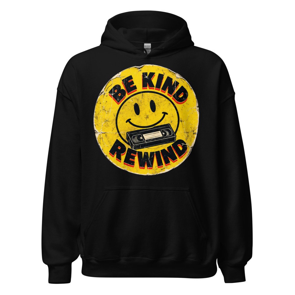 Be Kind Rewind Unisex Hoodie by Rare Plus Apparel