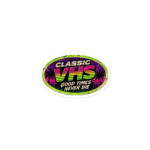 Classic VHS Bubble-free stickers by Rare Plus Apparel