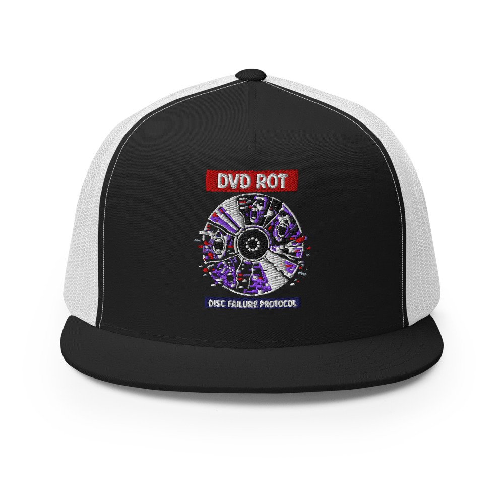 DVD ROT: Disc Failure Protocol Trucker Cap by Rare Plus Apparel
