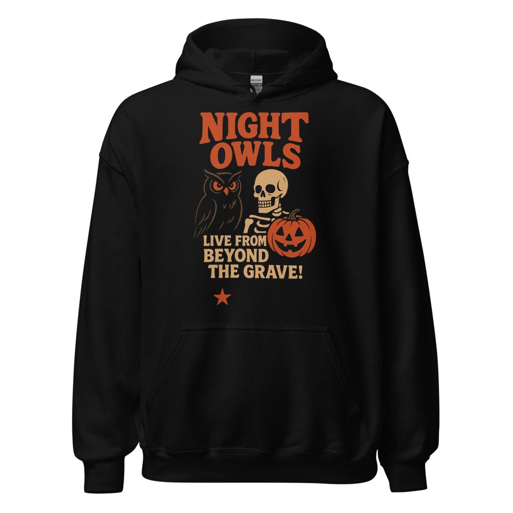 Night Owls Unisex Hoodie by Rare Plus Apparel
