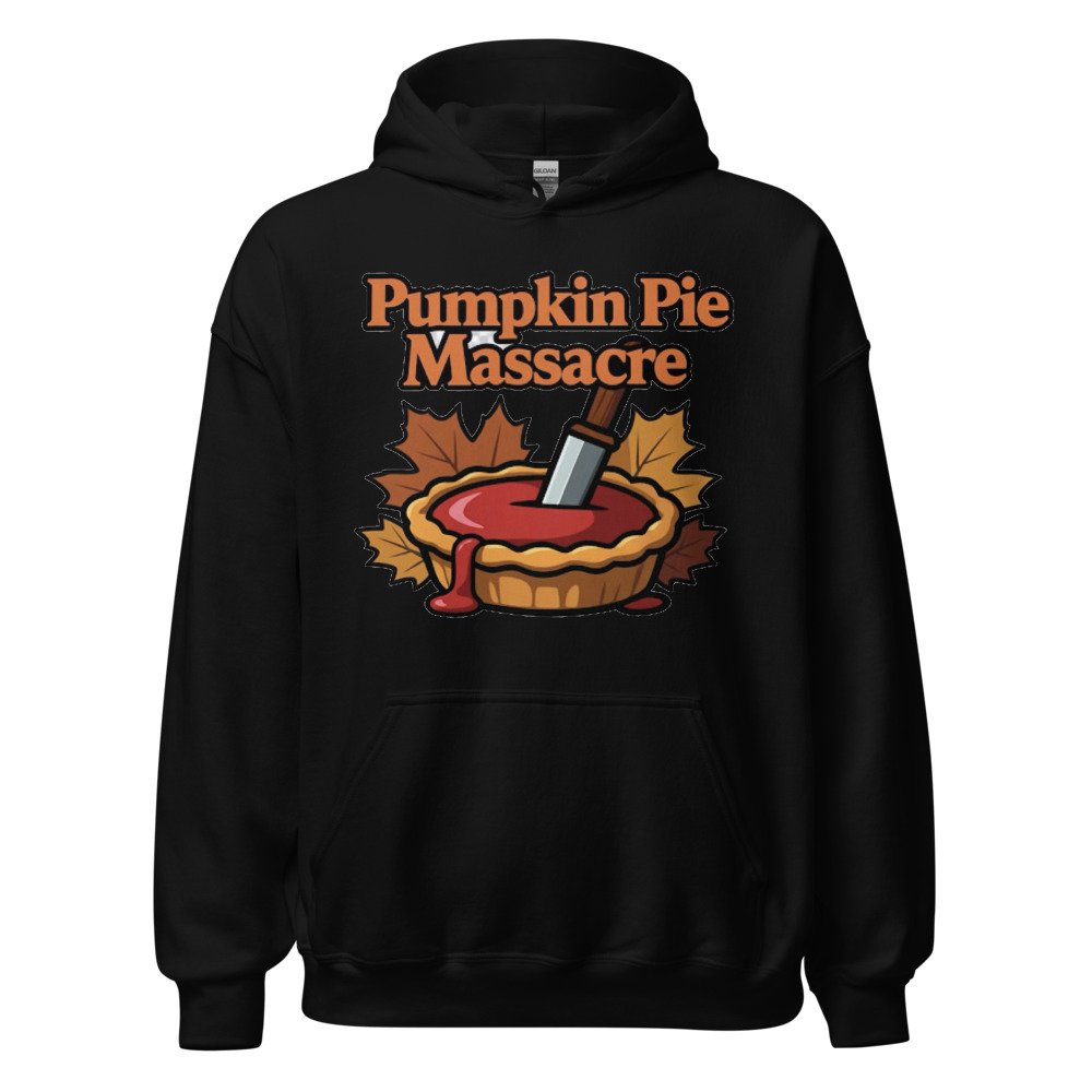 Pumpkin Pie Massacre Unisex Hoodie by Rare Plus Apparel