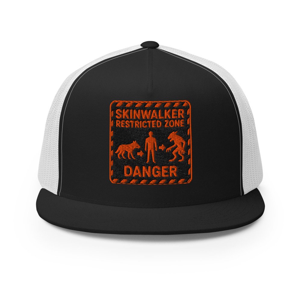 Skinwalker Restricted Zone Trucker Cap by Rare Plus Apparel