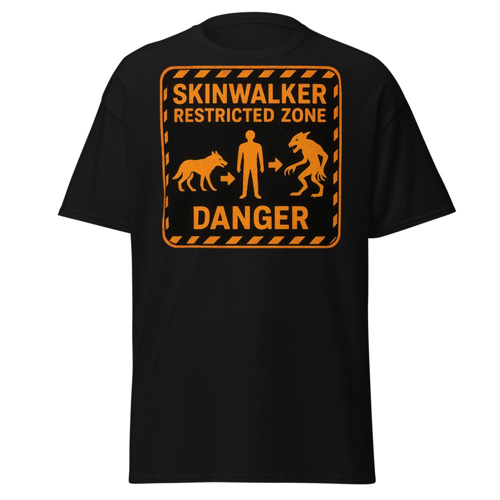 Skinwalker Restricted Zone Unisex classic tee by Rare Plus Apparel